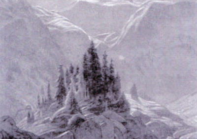 Peinture Albert Gos - Montagne 4